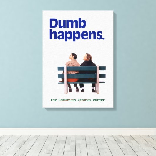 Dumb en Dumber | Duim gebeurt Canvas Afdruk (Insitu (Houten vloer))