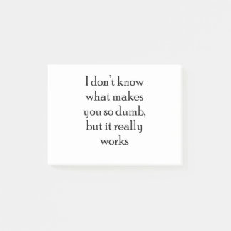 Dumb Post-it® Notes