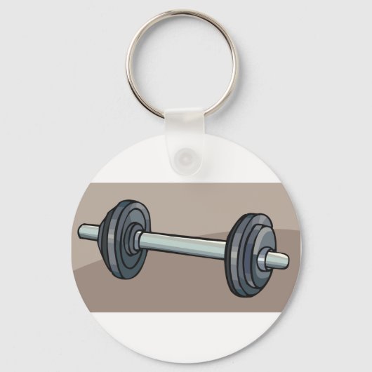 Dumbbell Gewicht Sleutelhanger (Voorkant)
