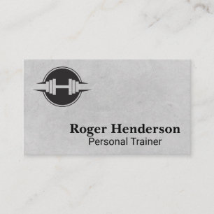 Dumbbell Logo fitnessruimte Visitekaartje