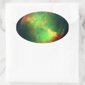 Dumbbell Nebula op Taurus Ovale Sticker (Tas)