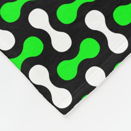 dumbbell  pattern 2 in 1 repeat blancky fleece deken (Hoek)