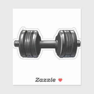 Dumbbell Stickers voor sportliefhebbers