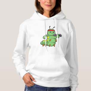 Dumbbell-training voor een derde pijler bij Sterkt Hoodie