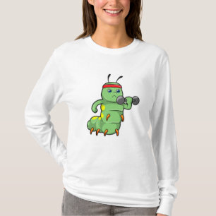 Dumbbell-training voor een derde pijler bij Sterkt T-shirt