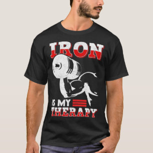 Dumbbell Traning Ijzer Stemming Spier Building Wei T-shirt