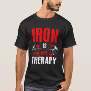 Dumbbell Traning Ijzer Stemming Spier Building Wei T-shirt