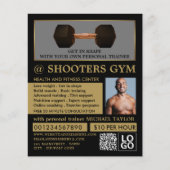Dumbbell Weight, Personal trainer, Gym Adverteren Flyer (Voorkant)