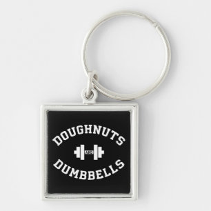 Dumbbells en donuts - Grappige Gym Workout Sleutelhanger
