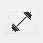 Dumbbells Fleece Deken (Voorkant (Horizontaal))
