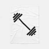 Dumbbells Fleece Deken (Voorkant)
