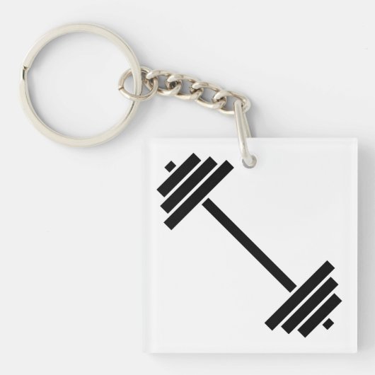 Dumbbells Sleutelhanger (voorkant)