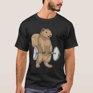 Dumbbells voor Squirrel Bodybuilding T-shirt