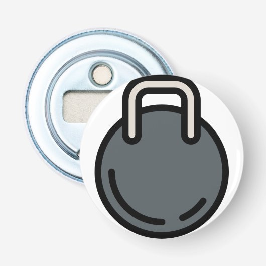 dumbbels-1 button flesopener (Voorkant)