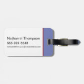 Dumbledore & Fawkes op Balcony Bagagelabel (Achterkant horizontaal)