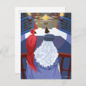 Dumbledore & Fawkes op Balcony Briefkaart (Voorkant / Achterkant)