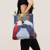 Dumbledore & Fawkes op Balcony Draagtas (Dichtbij)