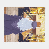 Dumbledore Speaking in Hogwarts Great Hall Fleece Deken (Voorkant (Horizontaal))