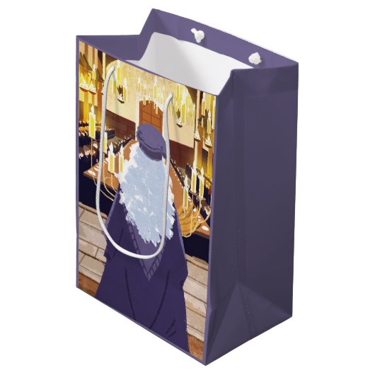 Dumbledore Speaking in Hogwarts Great Hall Medium Cadeauzakje (Voorkant Gekanteld)