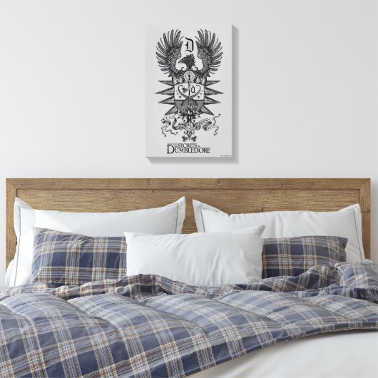 Dumbledore's Crest Canvas Afdruk (Insitu (Slaapkamer))
