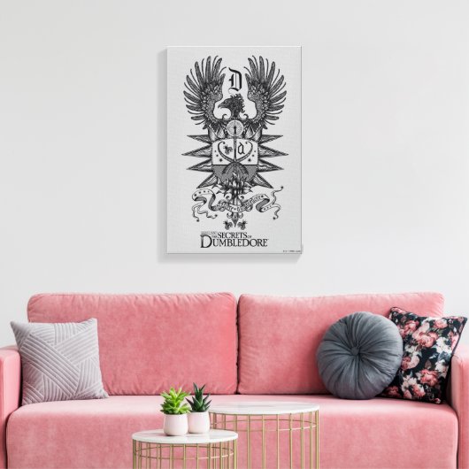 Dumbledore's Crest Canvas Afdruk (Insitu (Woonkamer))