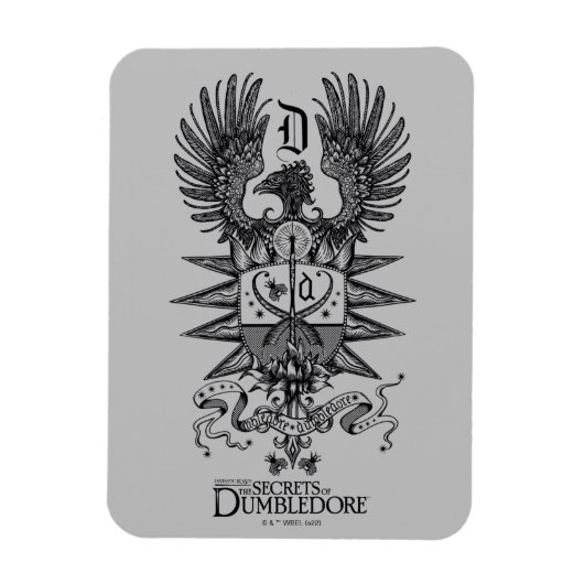 Dumbledore's Crest Magneet (Verticaal)