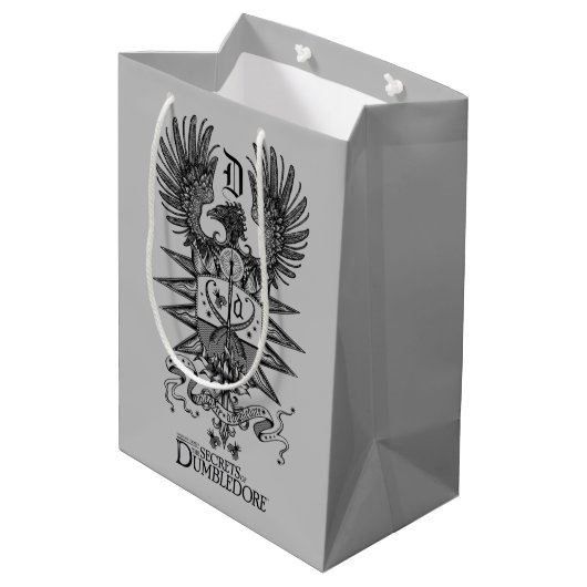 Dumbledore's Crest Medium Cadeauzakje (Achterkant Gekanteld)