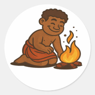 Dumi Fire Keeper Ronde Sticker