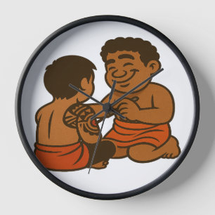 Dumi Tatau Artist Clock