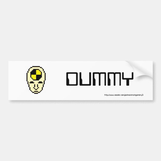 Dummy Bumpersticker (Voorkant)