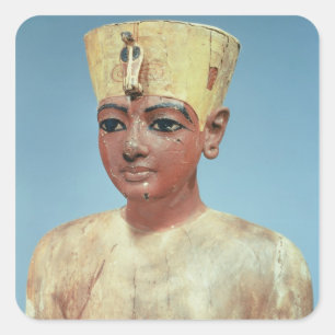 Dummy's jonge Tutankhamun dragen Vierkante Sticker