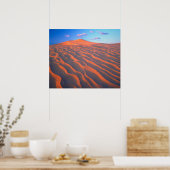 Dumont Dunes, Sand Dunes en Clouds Poster (Keuken)
