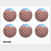 Dumont Dunes, Sand Dunes en Clouds Ronde Sticker (Vel)
