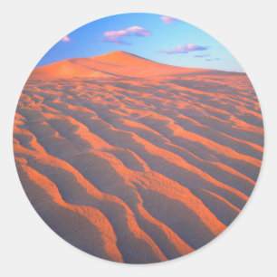 Dumont Dunes, Sand Dunes en Clouds Ronde Sticker
