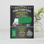 Dump Alles Fun Rubbish Truck Birthday Kaart (Staand voorkant)