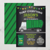 Dump Alles Fun Rubbish Truck Birthday Kaart (Voorkant / Achterkant)