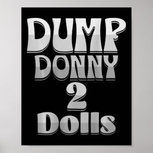 Dump Donny 2 Poppen Twee Poppen Trump Tarieven Hum Poster