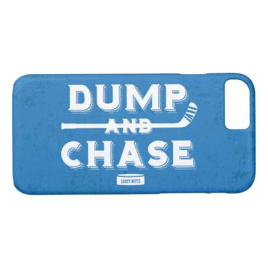 Dump en Chase Hockey Case-Mate iPhone Case (Achterkant (Horizontaal))