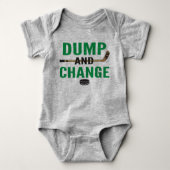 Dump en verander hockey baby body groene sticks romper (Voorkant)