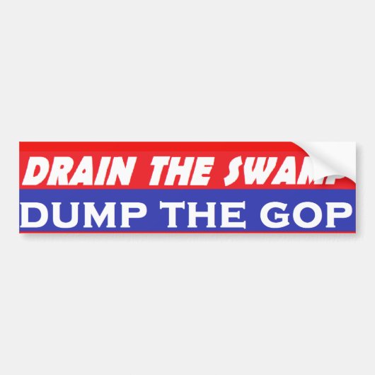 Dump the GOP Bumpersticker (Voorkant)