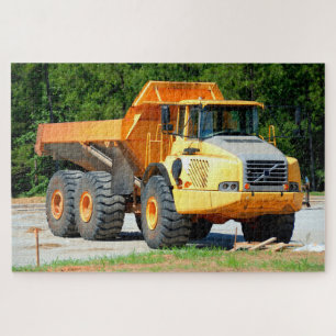 Dump Truck-achtergrond Legpuzzel