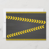 Dump Truck Bouw Verjaardag uitnodiging (Achterkant)