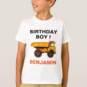 Dump Truck Bouw Verjaardagsfeestje T-shirt