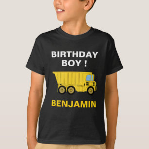 Dump Truck Bouw Verjaardagsfeestje T-shirt