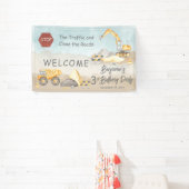 Dump Truck Boy 3rd Birthday Party Spandoek (Insitu)