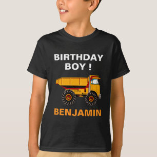 Dump Truck constructie verjaardagsfeestje T-shirt