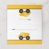 Dump Truck Construction Birthday (Buitenkant ongevouwen)