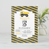Dump Truck Construction Trucks Birthday Kaart (Staand voorkant)