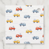 Dump Truck Construction Vehicle Kids Birthday Bedankjes Labels (Achterkant)