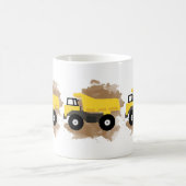 Dump Truck Construction Vehicle Mud Koffiemok (Center)